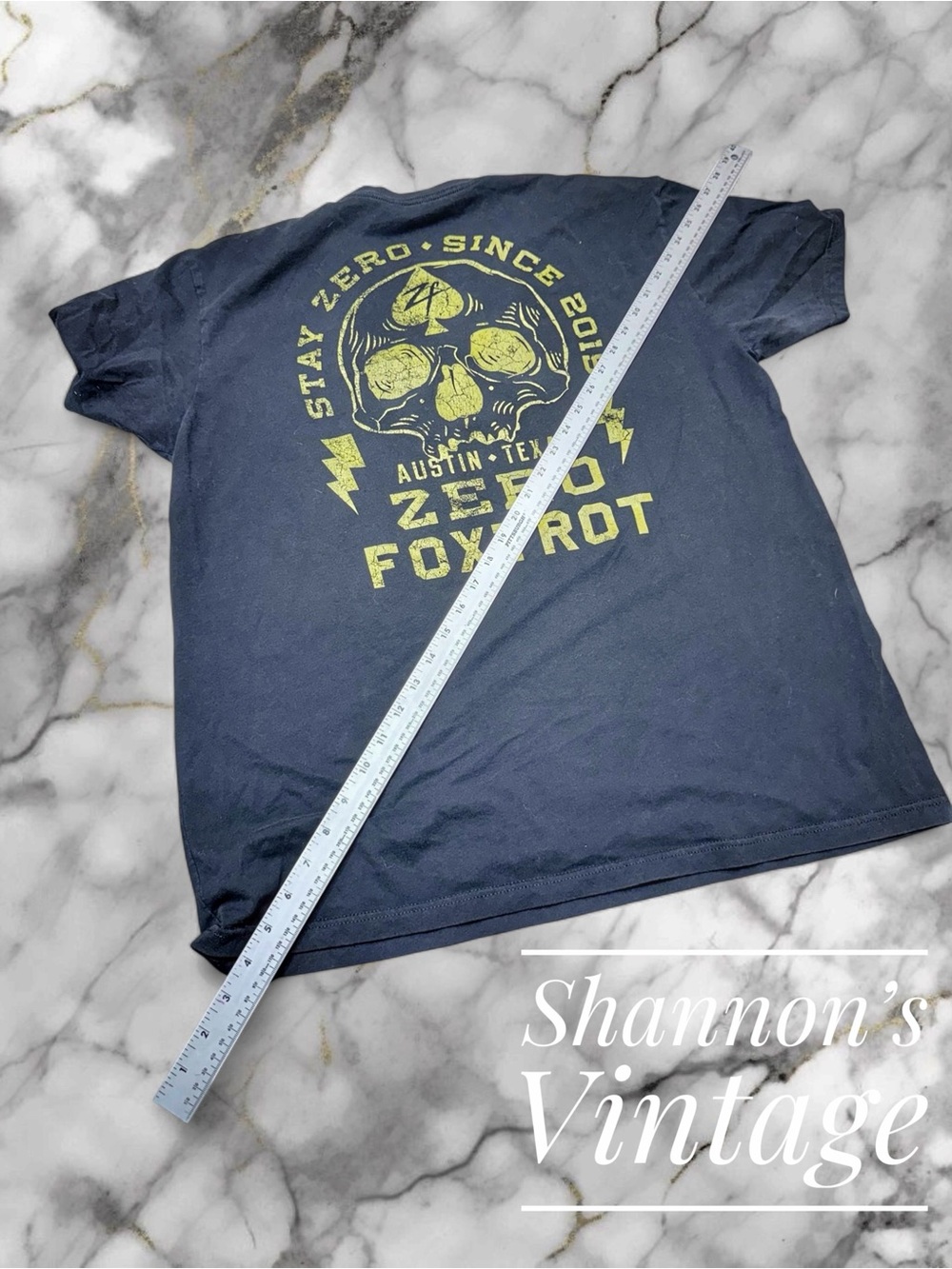 Zero Foxtrot Austin, TX men’s sz XL tee A6